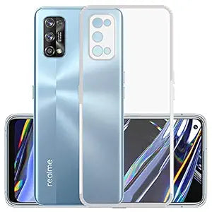 Amazon Brand - Solimo Bumper case for Realme 7 Pro (Silicone_Transparent)