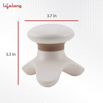 Lifelong Battery Powered Mini Head and Body Massager, Brown LLM09