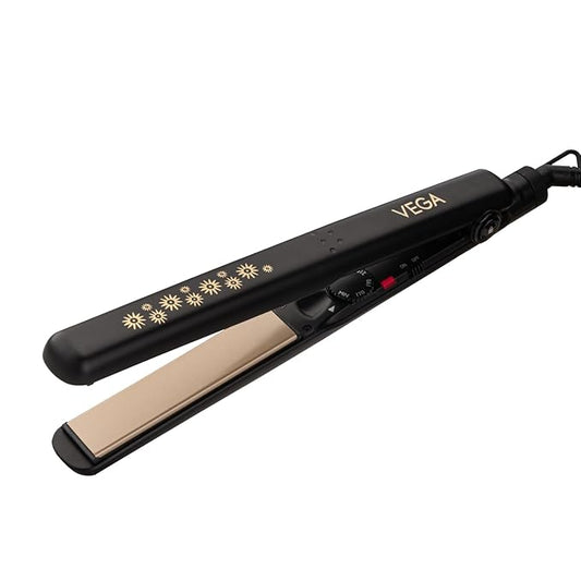 Vega Keratin Glow Hair Straightener for Women with Keratin-Infused Floating Plates, Quick Heat up, Adjustable Temperature Settings, Hair Straightener for Women, (VHSH-20)
