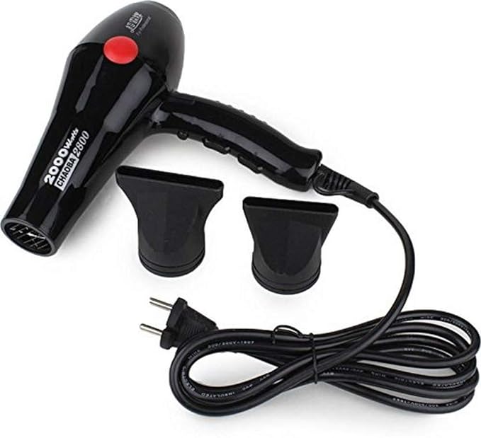 CHAOBA Plastic 2000 Watts Professional Hair Dryer (Black)