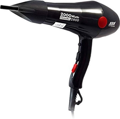 CHAOBA Plastic 2000 Watts Professional Hair Dryer (Black)