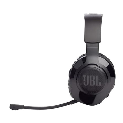 JBL Free WFH Wireless, Over Ear Headset with Detachable Voice-Focus Noise Cancelling Mic, Lossless & Low-lag 2.4GHz USB Dongle for Work from Home, Conference Calls, Online Learning & Teaching (Black)