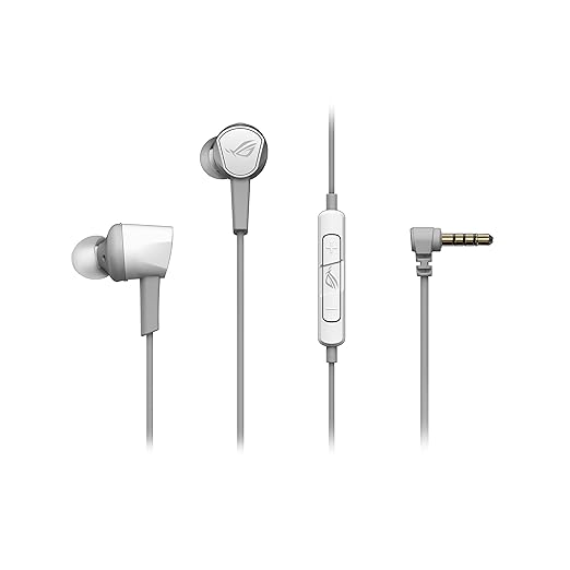 ASUS ROG Cetra II Core Moonlight White in-Ear Gaming Headphones with 3.5 mm Connector Compatible with PCs, laptops, Mobile Phones, ROG Phone 5, PlayStation 5, Xbox Series X/S and Nintendo Switch