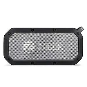 Zoook Bass Warrior Bluetooth Speaker 5 Watts with 1200Mah Battery/USB Out for Mobile Charging/Deep Bass/52 mm Drivers/Handsfree Calling/Water Proof/Outdoor/Party Speaker/Rugged Bass radiators (Black)