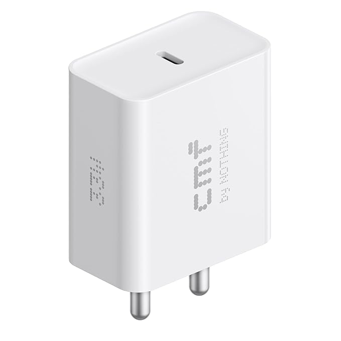 CMF 33W Type-C Power Fast Charger Adapter for CMF Phone 1 | Nothing Phone 2a Plus | Phone 2a, 2,1 | 33-watt Quick Charge 3A Wall Android Charging Adaptor for Nothing Mobile, White