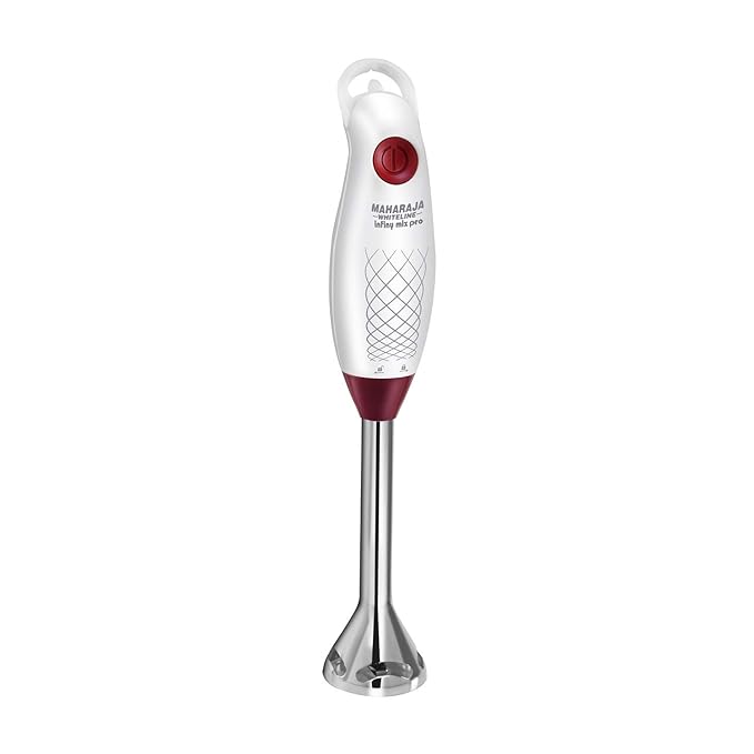 Maharaja Whiteline HB-124 Hand Blender, 175W (White, 1 Jar)