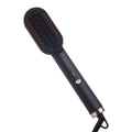 Morphy Richards Estella Hair Straightener Brush | Compact & Travel Friendly | 360 Degree Swivel Cord | 5 Temperature Settings | Hair Straightener Brush for Women,Black, 340058