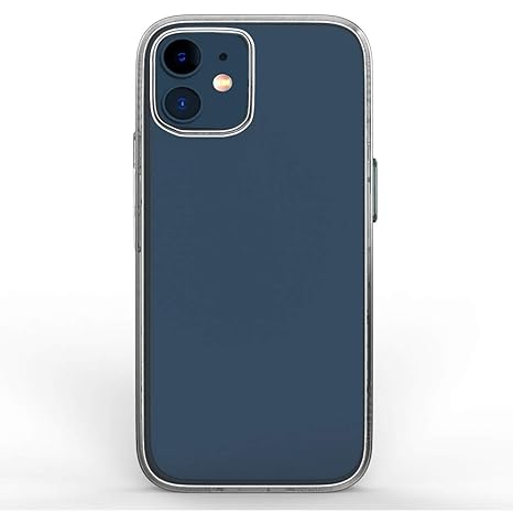 Amazon Brand - Solimo Back Cover for iphone 12 Mini (TPU | Transparent)