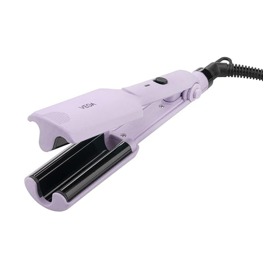 Vega Mini Hair Waver with PTC Ceramic Coated Plates for Women, Purple, (Go Mini Series VHWR-02)