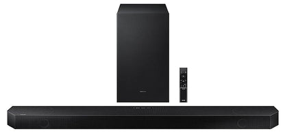 Samsung Q-Symphony soundbar (Q700C/XL) with 3 Channels, 1 subwoofer Channel, and 2 up-Firing Channels, Dolby Atmos with Google & Alexa Smart Speaker (Black)