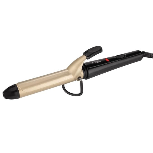 Vega Ease Curl 25 mm Barrel Hair Curler for Women with Ceramic Coated Plates, Safety Stand, Cool Tip, Fast Heatup, Hair Curling, Hair Styling for Women, (VHCH-02)