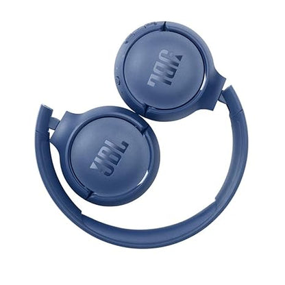 JBL Tune 510BT, On Ear Wireless Headphones with Mic, up to 40 Hours Playtime, Pure Bass, Quick Charging, Dual Pairing, Bluetooth 5.0 & Voice Assistant Support for Mobile Phones (Blue)