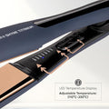 VEGA PROFESSIONAL Pro-Shine Titanium Hair Straightener with 38mm Wide Rose Gold Titanium Floating Plates for Salon, Blue, (VPPHS-14)