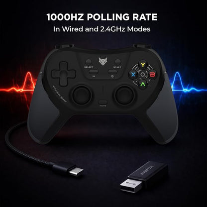 EVOFOX One S Universal 3-Mode Wireless & Wired Bluetooth Gamepad (Black, For PC, iOS, Android, PS3, PS4, Switch)
