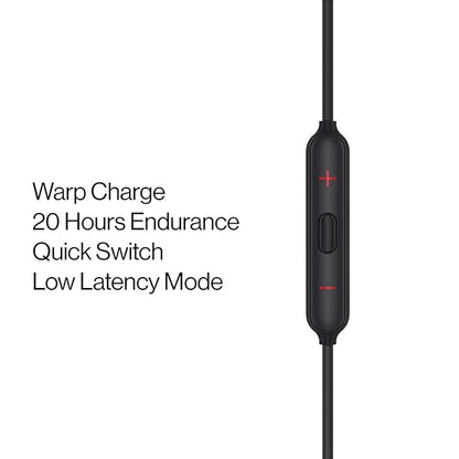 OnePlus Bullets Wireless Z in-Ear Bluetooth Earphones with Mic (Black)