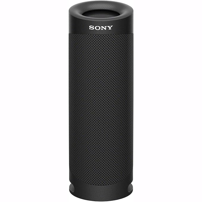 Sony SRS-XB23 Wireless Extra Bass Bluetooth Speaker with 12 Hours Battery, Party Connect, Waterproof IPX67, Dustproof, Rustproof, Shockproof Speaker with Mic, Loud Audio for Phone Calls/WFH (Black)