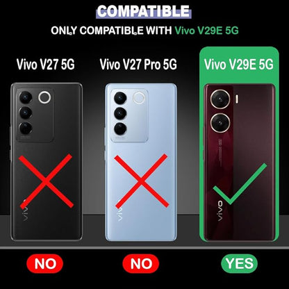 Amazon Brand- Solimo Basic Case for Vivo V29e 5G (Silicone_Red)