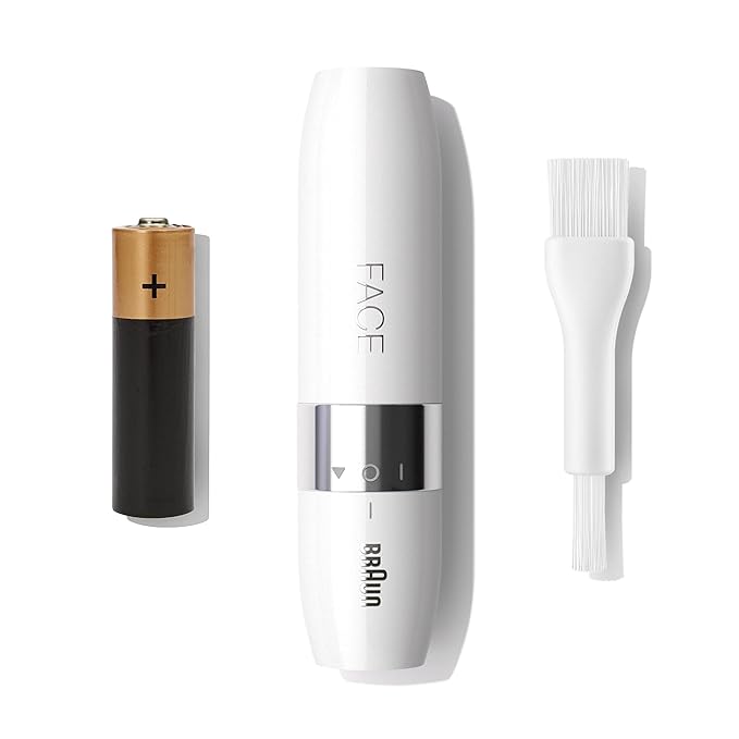 Roll over image to zoom in Braun Face Mini Hair Remover FS1000, Electric Facial Hair Removal for Women, Quick, Gentle & Painless, Smooth Skin, Ideal for On-The-Go, with Smartlight