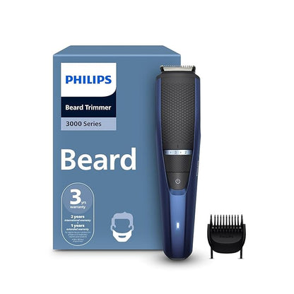 Philips India's No.1 Men's Trimmer* | Lift & Trim Technology | Skin Friendly Beard Trimmer for Men | Effortless Styling | Self-Sharpening Blades | 60 mins runtime | 3 yrs warranty* | BT3325/30