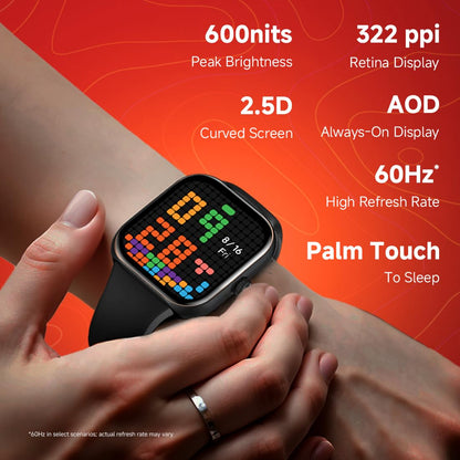 REDMI Watch Move 1.85 Premium AmoLED,14 Day Battery,Best Accuracy,Dual Core Processor Smartwatch (Blue Blaze Strap, Free Size)