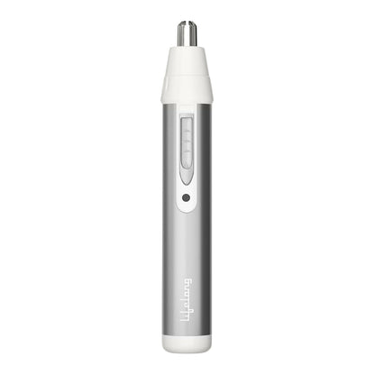Lifelong Nose Hair Trimmer For Men | Professional Painless Battery-Operated Nose Hair Trimmer Men | Facial Hair Trimmer For Men Women, Easy To Clean | 40 Minutes Runtime | Stainless Steel (LLPCM03, Silver)