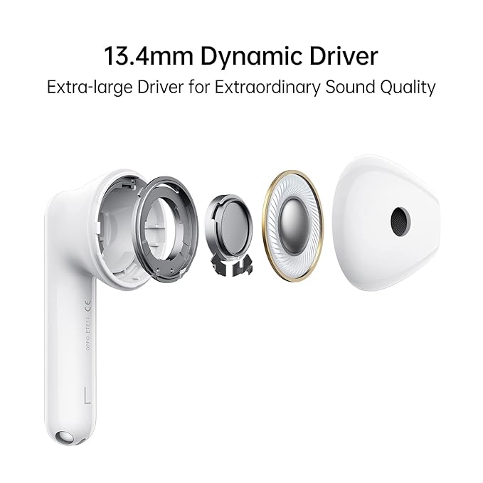 OPPO Enco Air 2 Bluetooth Truly Wireless in Ear Earbuds with Mic - White