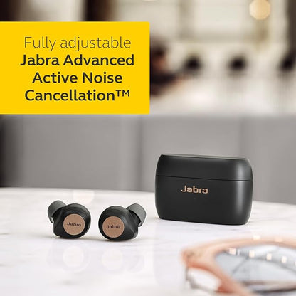 Jabra Elite 85t True Wireless Bluetooth In Ear Earbuds, Copper Black Advanced Noise-Cancelling Earbuds with Charging Case for Calls & Music Wireless Earbuds with Superior Sound & Premium Comfort