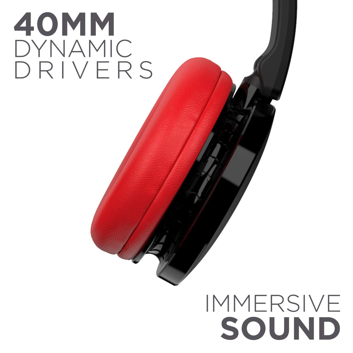 boAt Rockerz 370 On Ear Bluetooth Headphones with mic, Upto 12 Hours Playtime, Cozy Padded Earcups and Bluetooth v5.0(Fiery Red)