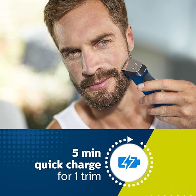 Philips Multi Grooming Kit MG7707/15, 12-in-1, Face, Head and Body - All-in-one Trimmer for Men Power adapt technology for precise trimming, 90 Mins Run Time with Quick Charge