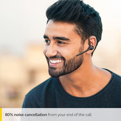 Jabra Talk 65 Mono Bluetooth Wireless in Ear Premium Wireless Single Ear Earphones - with mic Noise Cancelling, Media Streaming and up to 100 Meters Bluetooth Range - Black