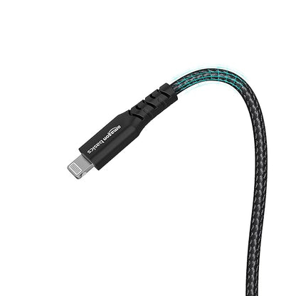 amazon basics Usb A To Lightning Pvc Molded Nylon Mfi Certified Charging Cable For Tablet, Personal Computer, Smartphone (Black, 1.8 Mtr)