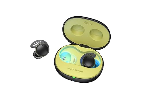 LG TONEFree Fit TF7Q True Wireless Earbuds, Active Noise Cancellation, IP67, 3D Sound Stage, UV Nano, Game Mode, 30 Hour Battery, Swivel fit Technology