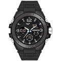 Carlington Endurance Series Analog-Digital Sports Watches for Men and Boys with Alarm, Stopwatch, Backlit Display, Dualtime, Silicone Rubber Strap, Water & Shock Resiatant - CT_9105