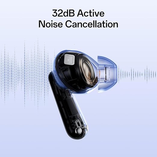 OPPO Enco Buds3 Pro+ True Wireless in-Ear Earbuds, 12.4mm Titanium Driver,32dB ANC & Transparency Mode, 43H Total Playtime, 47ms Low Latency, Bluetooth5.4, IP55, (Sonic Blue)