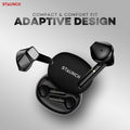 Staunch Boom 350 (TWS) Up to 17 Hours Playback With Case , Touch Control , Type-C Fast Charging, Sweat and Splash Resistance HD Sound ,Deep Bass , Multifunction Control , Voice Assistant (Black)