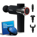 Lifelong LLGM189 Gun Massager for Pain Relief with Cold Compression & 99 Speed Settings - Rechargeable, 5 Massage Heads, 3 Modes for Full Body Deep Tissue Percussion Massage for Muscles of Back, Neck, Shoulder, Hand, Foot, Head & Leg