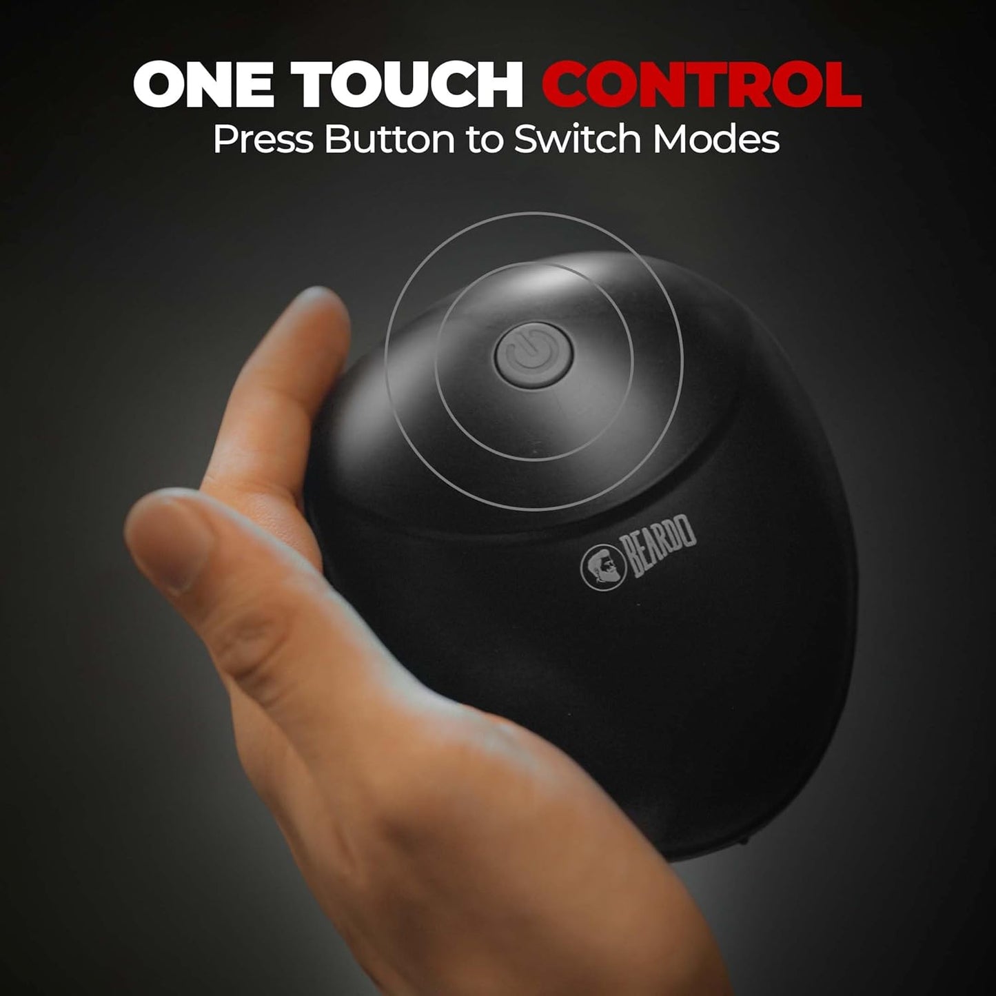 Beardo Stress Buster Electric Scalp Massager BDTO043 | Hair & Head Massager For Scalp with 3 Speed Modes | 120 mins Runtime | Type-C Charging | Detachable & Washable Heads | Scalp massager for Hair Growth