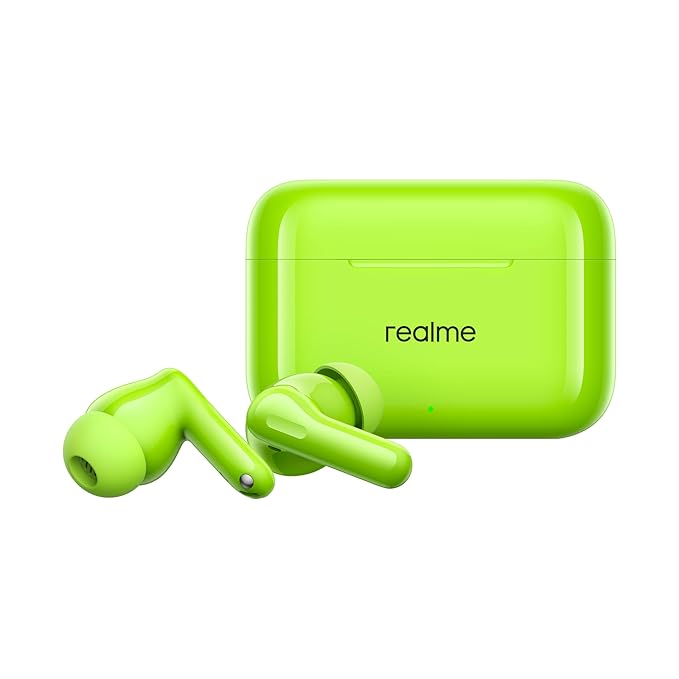 Realme Buds T200 True Wireless Earbuds with Hi-Res Audio, 12.4mm Dynamic Bass Drivers, 32 dB ANC, Quad Mic, 45ms Latency, Upto 50 Hrs Playback, Fast Charge, IP55 Rated, BT 5.4 (Dreamy Purple)