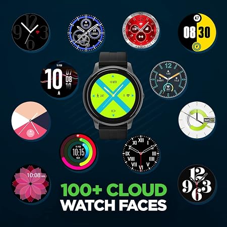 SYSKA SW200 Smart Watch 100+ Cloud & Customizable Watch Faces | Smart Notifications for Calls, SMS, Whatsapp|Battery Runtime-Upto 10 Days (Ocean Green)