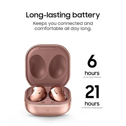 Samsung Galaxy Buds Live Bluetooth Truly Wireless in Ear Earbuds with Mic, Upto 21 Hours Playtime, Mystic Bronze