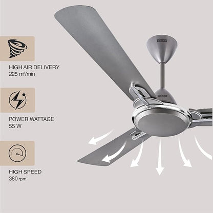 USHA Striker One 1200mm Energy Saving High Speed Decorative Ceiling Fan (Spanish Green)