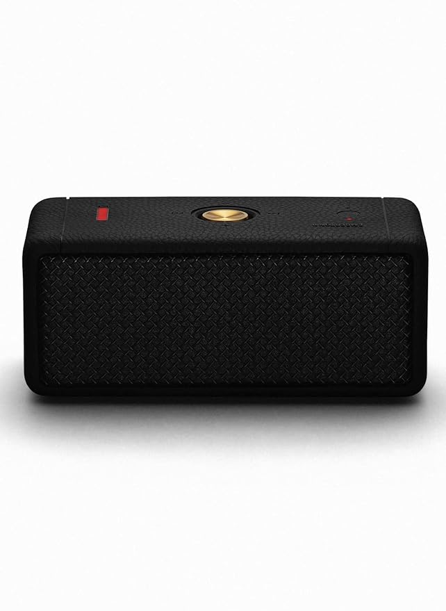 Marshall Emberton II 20 W Wireless Bluetooth Portable Outdoor Speaker (Black & Brass)