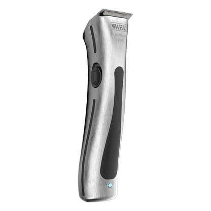 Wahl 08841-724 Cord/Cordless Professional Beret Lithium Ion Trimmer, 0.4 cuttinng length, 4 Guide Combs (2.5 mm-11 mm), 6000 Rpm, 75 min run time, Great for Barbers and Stylists, Silver