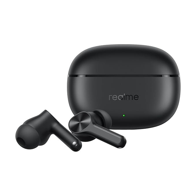 Realme Buds T200x True Wireless Earbuds with 12.4mm Dynamic Bass Drivers, 25 dB ANC, Quad Mic, 45ms Latency, Upto 48 Hrs Playback, Fast ChargeIP55 Rated, BT 5.4 (Frost Blue)