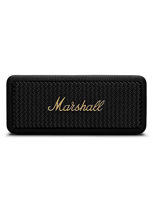 Marshall Emberton II 20 W Wireless Bluetooth Portable Outdoor Speaker (Black & Brass)