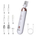 AGARO Prima Nail Drill & Polisher, Professional Nail Care at Home, Electric Nail Polisher, Manicure & Pedicure, Shape, Trim & Polish, 5 Speed, 8 Attachments, Rechargeable with Type C, Women, Men