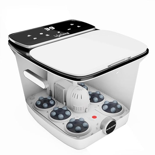 Lifelong Premiun Foot Spa Massager Machine For Pain Relief & Relaxation - Portable & Automatic Foot Spa - Leg Massager Pedicure Tub With Bubble,6 Massage Roller,Heat For Home Comfort & Wellness LLM477
