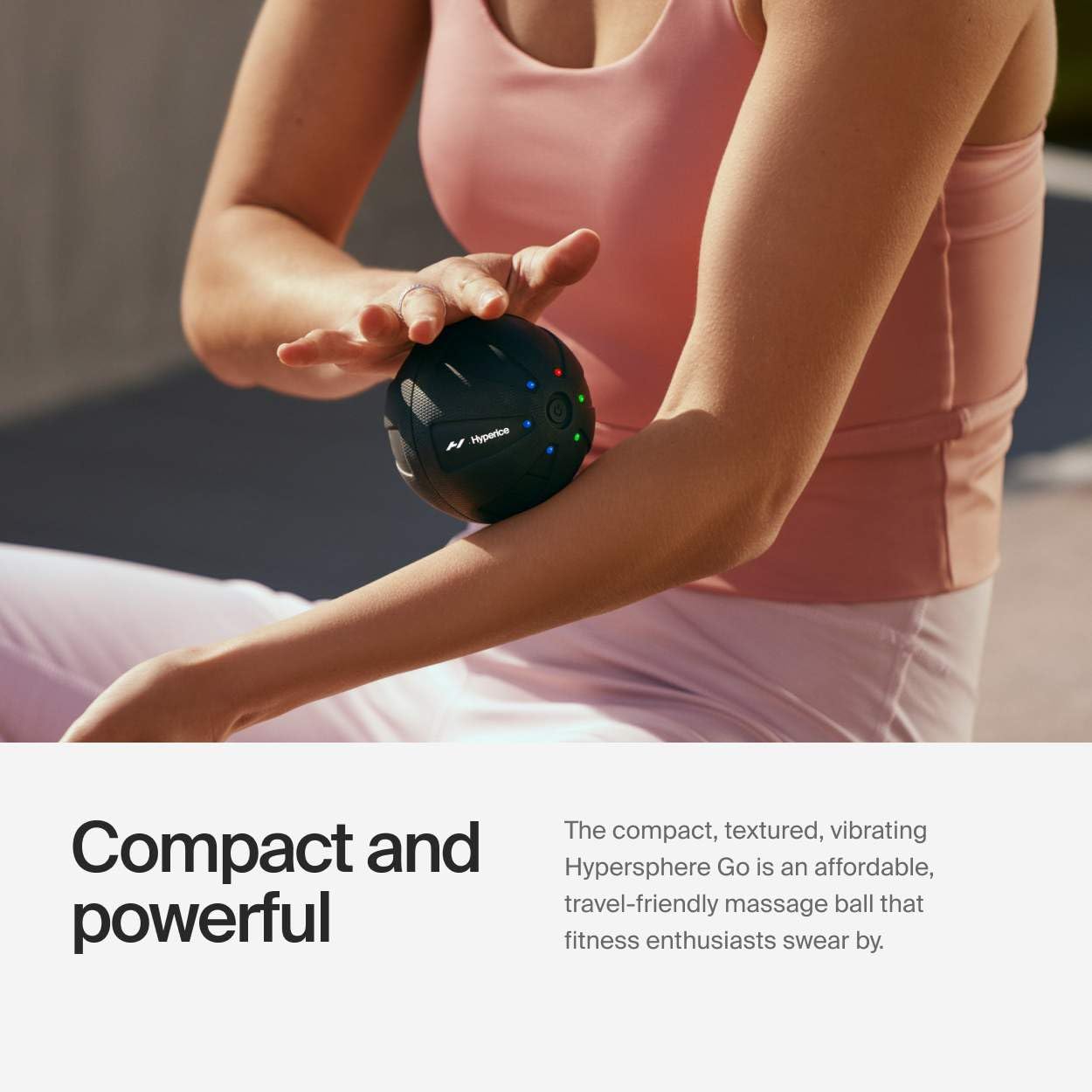 Hyperice Hypersphere Mini, Corded Electric Whole_Body Massager Ball, Black