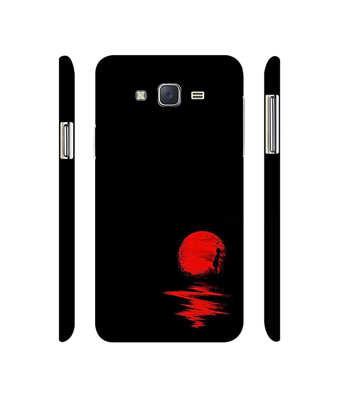 Amazon Brand - Solimo Designer Red Moon 3D Printed Hard Back Case Mobile Cover for Samsung Galaxy J5