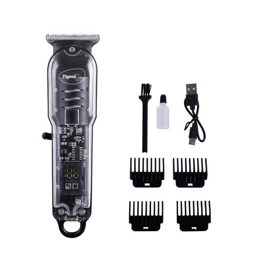Pigeon Delight Battery Powered Beard Trimmer for Men| Stainless Steel Blade| USB C type Charging| 1.5Hr runtime| 2 HR charge time | 2 Years Warranty